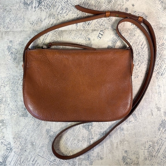 Madewell The Simple Crossbody Leather Bag Brown - Picture 1 of 12